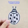 Patches for Clothes Iron on Applique Insect Stripes Sew Embroidery Patch for Jacket Cute SevenSpot Ladybug Accessories 10 PCS3530596