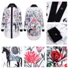 Autumn Vintage Print Shirt Dress Women Casual Floral Print Dress Buttons Long Sleeve Tunic Boho Beach Mini Party Dresses female