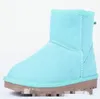 Nouveau Haute qualité 2022 nouveau cadeau de noël en cuir bottes de neige 7 couleurs zapatos mujer bottines bottes d'hiver botas femininas chaussures d'hiver