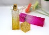 50ml Water Cube Shape Glass Puste Śruba Perfumy Fine Spray Atomizer Atomizer Butelki z czapką UV LX3015