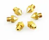 3D Printer Extruder Brass Nozzle Heating High Temperature Resistance Smooth Flow 0.3mm 0.4mm 0.5mm 0.6mm Gold-Plated 6mm 3g