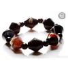 Vente en gros - Bracelet en agate de soie pour hommes et femmes Bijoux en perles simples de vent de style brésilien naturel Couples bracelet en jade