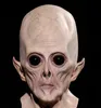 Alien masque carnaval Halloween grand oeil Alien masque effrayant Festival fête Cosplay Costume fournitures visage complet respirant Alien