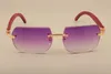 Hot 8100906 lunettes de soleil en bois massif des hommes et des femmes des lunettes de soleil décoratives cadre en bois toutes les lunettes de soleil en bois massif naturel Taille: 56-18-135mm