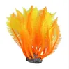 Boutique laranja amarelo artificial silicone manmada ornamento de forma coral para tanque de peixe