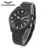 GUANQIN Men Automatic Mechanical Watch 100M Water Resistance Calendar 24 Hours Display Wristwatch