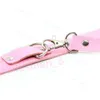 Bondage Restraint Collo in pelle Collare Polsini Catena schiava Guinzaglio Coppia Divertimento Grillo R872333558