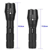 E17 XML T6 flashlights 5000LM Aluminum Waterproof Zoomable LED Flashlight Torch light for 18650 Rechargeable Battery or AAA flash6170383