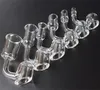 4mm Kalın 100% Kuvars Banger Tırnak 10mm 14mm 18mm Kadın Erkek Kase Domeless Kuvars Tırnak VS Titanyum Seramik Tırnak