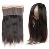 Brasilianer glattes menschliches Haar weben mit Spitze Frontalverschluss billiger brasilianischer vorgezogener 360 Spitzenfront mit jungfräulichem menschlichen Haar 8022940
