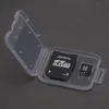 Şeffaf Net Standart SD SDHC Bellek Kartı Kılıfı Tutucu Kutusu SD TF Kart 850PCS1582375