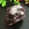 80g natural dream amethyst quartz skull personality fashion Crystal Skull by hand healing Feng Shui handicraft Increased energy