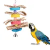 Papegoja leksaker fågel leksak husdjur fåglar biter klättra tugg leksaker parakeet budgie hängande swing bird supplies e5m1