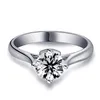 STERLING SLATER 2.0 Carat Soliteiro Engajamento de anel de casamento Classical Anniversary Esposa de Declaração dos Namorados Presentes Grátis Frete grátis