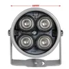 IR-Beleuchtungslicht 850 nm, 4 Array-LED-Leuchten, Infrarot, wasserdicht, Nachtsicht, CCTV-Füllbeleuchtung, DC 12 V, für CCTV/Überwachungskamera