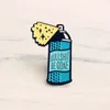 Miss Zoe Cartoon Bądź zniknął Usuń Styl Enamel Pins Spray Away Nonsens Odznaka Denim Płaszcz Biżuteria Prezenty Broszki dla kobiet Mężczyźni