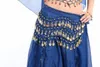 Yeni Moda Kız oryantal dans kostümü 3row 98coin Belly Dance Bel Zinciri Çocuk Göbek Dansı Giyim Çocuk Sahne Giyim 120pcs / lot T2I332