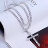 Iced Out Pendant Hip Hop Jewelry Cuban Link Tennis Chain Designer Necklace Micro Paved CZ Diamond Pendants Men Luxury Bling Notre Dame Charms8418034