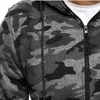 Nouveau sweat à sweat sweat-shirt Hoodies Camouflage de mode Camouflage Hoodie Mens Hip Hop Coat Zip Cardigan Mens Casual Tracksuit avec M-3XL