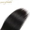 Siyusi hår jungfrubrasilianskt rakt hår 3 buntar med stängning fri del / mellandel / tre del mänsklig hår spets stängning