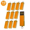 Gratis verzending Bulk 10 stks 4 GB Mini Swivel USB 2.0 Flash Drives Roterende pen Drives thumb opslag voor pc MacBook USB Memory Stick Kleurrijk