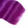 Two Tone 1BPurple Straight Human Hair Weave 34 Bundles Ganze farbige brasilianische Ombre Virgin Human Hair Extension Deals3943487