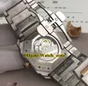 High Quality 42mm Octo Solotempo Green Dial Automatic Mens Watch Silver Case Stainless Steel Band Cheap New Gents Wristwatches