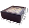 Watch Store Display 8 Slots Wristwatch Case Box Large Wood Paint Inner Velvet Pillow Display Jewelry Watches Case Organizer