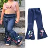 Kinder Schlaghose INS Boot Cut Hose Denim Hose Mädchen Schlaghose Kinder Jeans Boutique Kleidung 5 Stile C3467