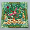 Borduurwerk Phoenix Chinese doek placemats eettafel koffiemat satijn creatieve vierkant pallet matten vintage geïsoleerde pad 26 x 26 cm