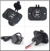 Lighter 12V Car Universal Waterproof Dual 2 USB Car Cigarettes Lighter Socket Splitter Charger Power Adapter Outlet 3.6cmX5cm