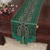 Latest Classic Luxury Chinese Silk Satin Table Runner Wedding Christmas Party Table Decoration Rectangular Damask Table Cloth 200x254O