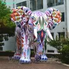 5m Inflatable Painting Parade Elephant Giant Colorful Inflated Tour Elephant with Coloured Drawings