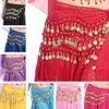 New Fashion Girls Belly Dance Costume 3OW 98Coin Belly Dance Waist Chain Child Belly Dancing Kläder Kids Stage Slitage 120pcs / Lot T2i332