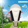 Solar-LED-Lampe, tragbar, E27, wiederaufladbar, LED-Solarlampe, 7 W, 12 W, 85 V-265 V, weißes Licht für Camping, Wandern, Notfall, Hurrikane, Stromausfall