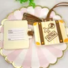 50pcs Destination Wedding Favors Soft Rubber Suitcase Luggage Tag Let the Journey Begin Baggage Tags Travel Theme Party Supplies