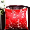 Luxury Jacquard Chinese Silk Decorative Cushion Covers for Sofa Office Home Chair Car Lumbar Support Cushion Square Satin PillowCase