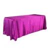 Nappe de table teintée pour décoration de mariage, 228x335cm, couverture de table pour fête d'anniversaire, réception-cadeau pour bébé, festival, décoration de maison DIY