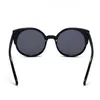 Kujuny الكلاسيكية الاتجاه القط العين النظارات للنساء طلاء مرآة عاكسة نظارات الشمس الإطار الأسود النظارات الأزياء النظارات