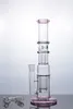 berauschend hohe gerade Glasbong Bunte Wasserpfeife Dampf 18mm Banger Gemeinsame Bohrinseln Bongs Wasserzirkulation