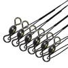 18pcs Fishing Wire Leader Hook Rigs Stainless Steel Fishing Leader Wire Rig Snells Trace with Crane Swivels8900077