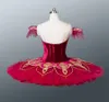 Black Red La Esmeralda Professional Ballet Tutu Girls classical Ballet Tutu Stage Costume Adult Performance Pancake Tutus BT8936B