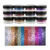 Brak logo Glitter Eyeshadow 3 w 1 Zestaw Butelka Śluzowa Sponge Stick Case Eye Shadow Specjalny projekt dla Stage Makijaż Kosmetyki