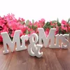 3 adet / takım Düğün Süslemeleri Mr Mrs Mariage Dekor Doğum Günü Partisi Süslemeleri Beyaz Harfler Düğün Işareti