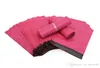 100 pcs/lot Rose PE Poly Mailer Express Sac en plastique Mail Sacs emballage sac Enveloppe Auto-Seal En Plastique sacs