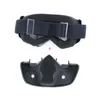 Motocross Goggles Glasses Face Dust Mask Detachable Motorcycle Oculos Gafas Mouth Filter For Open Face Vintage Helmets Universal9010050