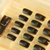 24 pcs French Matte False Nails Square Short Full Cover Nail Art Tips Professional Manicure Products