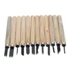 Freeshipping 12Pcs / lot 나무 조각 도구 세트 Whittling 나무 DIY 손잡이 조각 나무 Woodworkers 조각 도구 기본 Woodcut