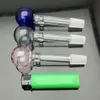 Tuyaux de fumée Hookah Bong Glass Rig Oil Water Bongs Verre à bulles coloré Pot d'ébullition directe