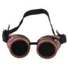 Professionella Cyber ​​Goggles Steampunk Glasses Vintage Welding Punk Gothic Victorian Outdoor Sports Solglasögon2432